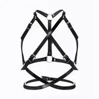 Портупея жіноча Art of Sex - Agnessa Leather harness, Чорний L-2XL — Переглянути зображення 1