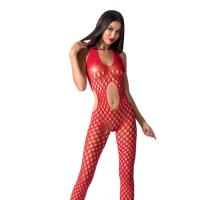 Сексуальний бодістокінг Passion BS065 One Size, Red, комбінезон, велика сітка — Переглянути зображення 1