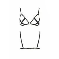 Відкритий бюстгальтер-стрепи Passion Exclusive NICKY BRA S/M, black — Просмотреть изображение 5