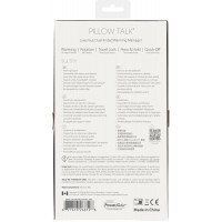 Вибромассажер 2в1 PILLOW TALK - Sultry Teal, классический массажер и вибратор с ротацией, подогрев — Просмотреть изображение 14