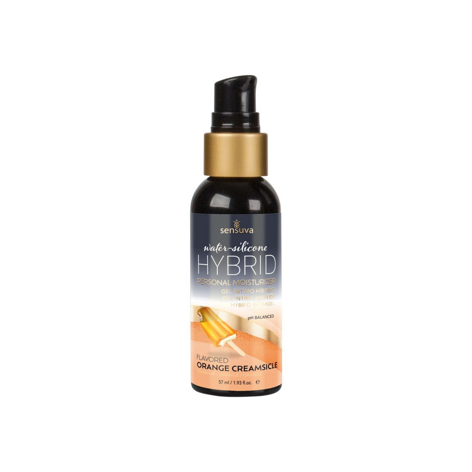Змазка водно-силіконова Sensuva Hybrid Orange Creamsicle 57мл без цукру, можна для оральних пестощів