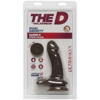 Фалоімітатор Doc Johnson The D - Super D - 6 Inch With Balls - ULTRASKYN - Chocolate, діаметр 3,8 см — Переглянути зображення 2