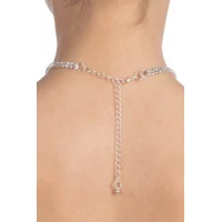 Кольє зі стразами Bijoux Pour Toi - Audrey Silver — Переглянути зображення 2