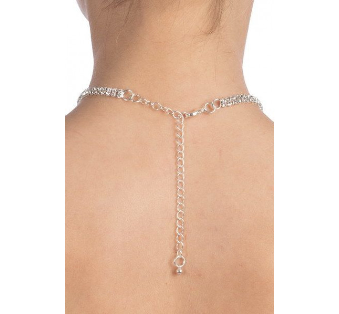 Кольє зі стразами Bijoux Pour Toi - Audrey Silver