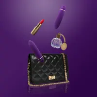 Віброкуля RIANNE S — Classique Vibe мінівібратор на 7 режимів, чохол-косметичка Deep Purple — Просмотреть изображение 3