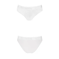 Трусики з широкою гумкою і мереживом Passion PS001 PANTIES L, white — Переглянути зображення 4