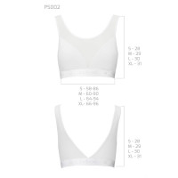 Топ с прозрачной вставкой Passion PS002 TOP S, white