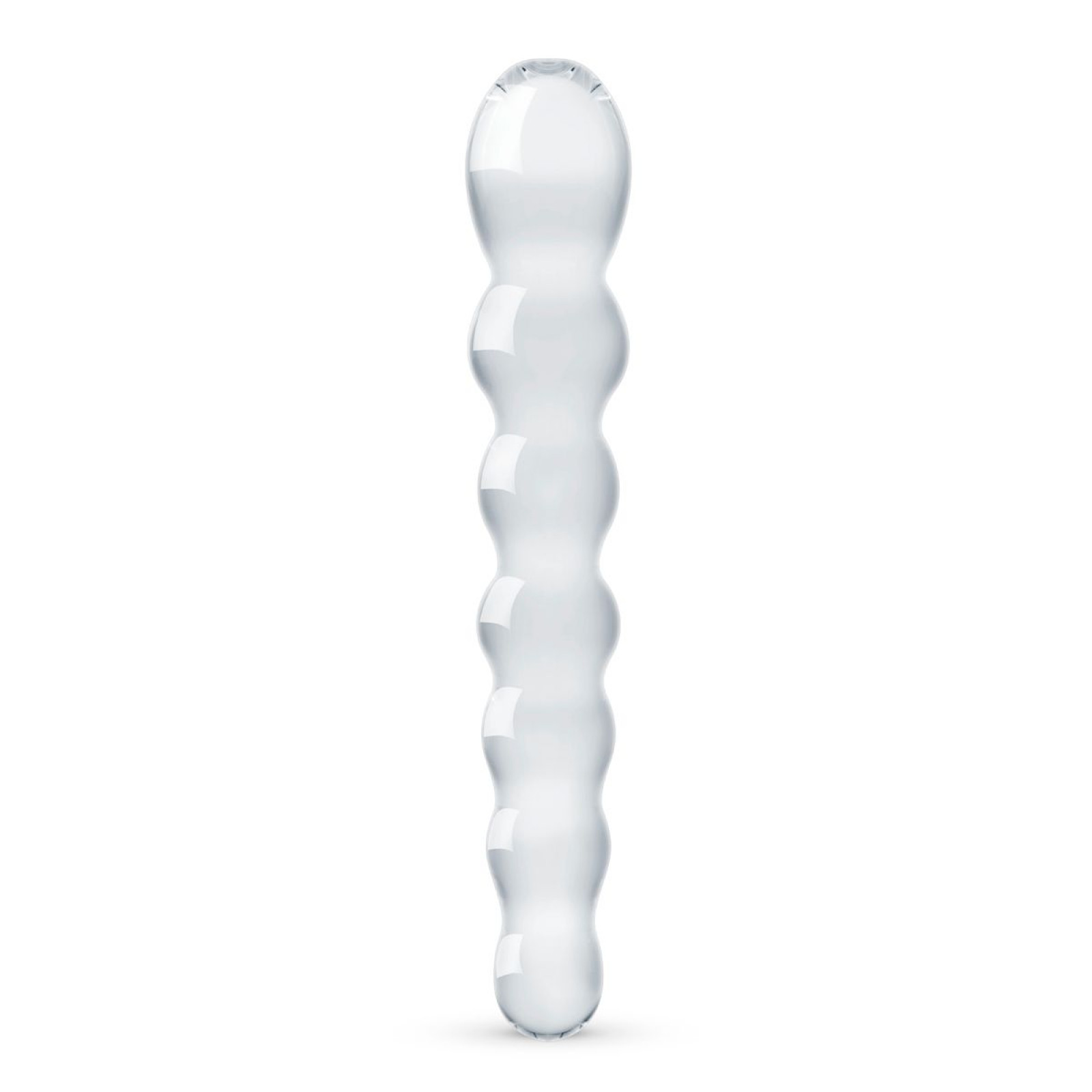 Скляний дилдо у вигляді намистин Gildo Glass Dildo No. 19