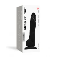 Реалістичний фалоімітатор Strap-On-Me SOFT REALISTIC DILDO Black - Size S — Переглянути зображення 3
