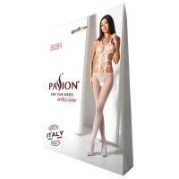 Еротичний бодістокінг Passion BS084 white — Переглянути зображення 5