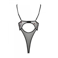 Еротичний боді з малюнком Passion LOVELIA BODY L/XL, black — Переглянути зображення 6