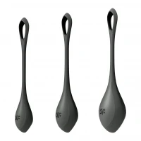 Набір йоні намистин Satisfyer Yoni Power 2 Black, діаметр 2-2,5-3см, маса 22-44-73 г — Переглянути зображення 1