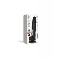 Реалістичний фалоімітатор Strap-On-Me Sliding Skin Realistic Dildo Black XL, ефект рухливої шкіри — Переглянути зображення 8
