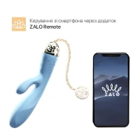 Смартвібратор-кролик Zalo — Rosalie Royal Blue — Переглянути зображення 2