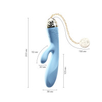 Смартвибратор-кролик Zalo — Rosalie Royal Blue