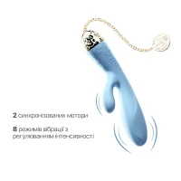 Смартвібратор-кролик Zalo — Rosalie Royal Blue — Переглянути зображення 6