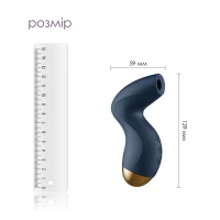 Вакуумний кліторальний стимулятор Svakom Pulse Pure Navy Blue, 5 режимів, 5 інтенсивностей у кожному — Переглянути зображення 2