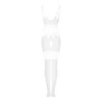 Сетчатый бодистокинг с имитацией топа и шорт Obsessive Bodystocking G330 XL/XXL, white, с доступом Сетчатый бодистокинг с имитацией топа и шорт Obsessive Bodystocking G330 XL/XXL, white, с доступом