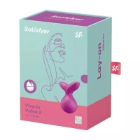 Мінівібромасажер Satisfyer Viva la Vulva 3 Violet — Просмотреть изображение 5