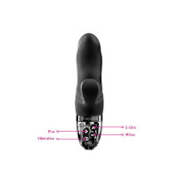 Вібратор-кролик з електростимуляцією Mystim Hop Hop Bob Black Edition