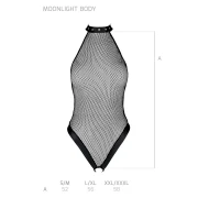 Боді-халтер з відкритим доступом Passion MOONLIGHT BODY S/M black — Просмотреть изображение 5