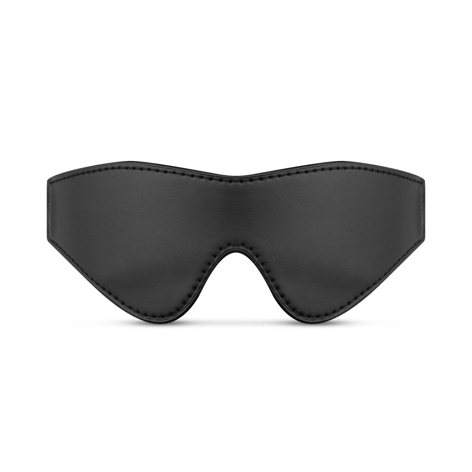 Маска Bedroom Fantasies: Faux Leather Blindfold, черная