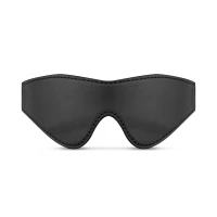 Маска Bedroom Fantasies: Faux Leather Blindfold, чорна — Переглянути зображення 1