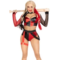 Еротичний костюм Leg Avenue Crime Spree Sweetie Costume S, топ, шорти — Переглянути зображення 1