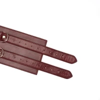 Шкіряний пояс для бондажу Liebe Seele Wine Red Waist Cuff, S Size — Переглянути зображення 3