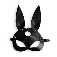 Шкіряна маска Зайчика Art of Sex - Bunny mask, колір Чорний — Просмотреть изображение 4