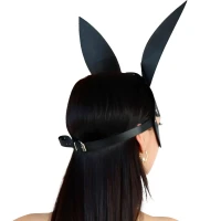 Шкіряна маска Зайчика Art of Sex - Bunny mask, колір Чорний — Просмотреть изображение 2
