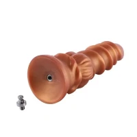 Фалоімітатор для секс-машин Hismith Spiral Grain Silicone Dildo Monster Series, спіральний рельєф — Переглянути зображення 7