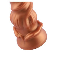 Фаллоимитатор для секс-машин Hismith Spiral Grain Silicone Dildo Monster Series, спиральный рельеф — Просмотреть изображение 6