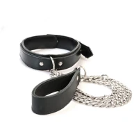 Нашийник з повідцем з екошкіри Art of Sex - Leash and Collar Emoji — Переглянути зображення 2
