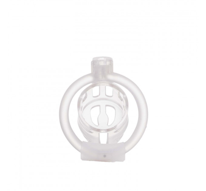 Клітка для пеніса LOCKINK SEVANDA Plastic Penis Chastity Cage, прозора, 3 кільця різних розмірів