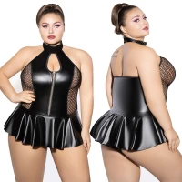 Боді JSY P61158 Black Plus Size — Переглянути зображення 1