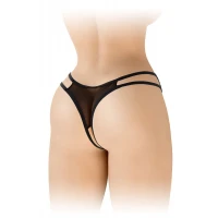 Трусики з відкритим доступом Fashion Secret Victoria Black, мереживо — Переглянути зображення 2