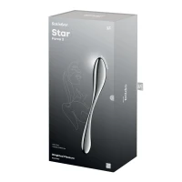 Металевий дилдо Satisfyer Star Force 3, двосторонній, можна нагрівати та охолоджувати, дуже важкий — Просмотреть изображение 5