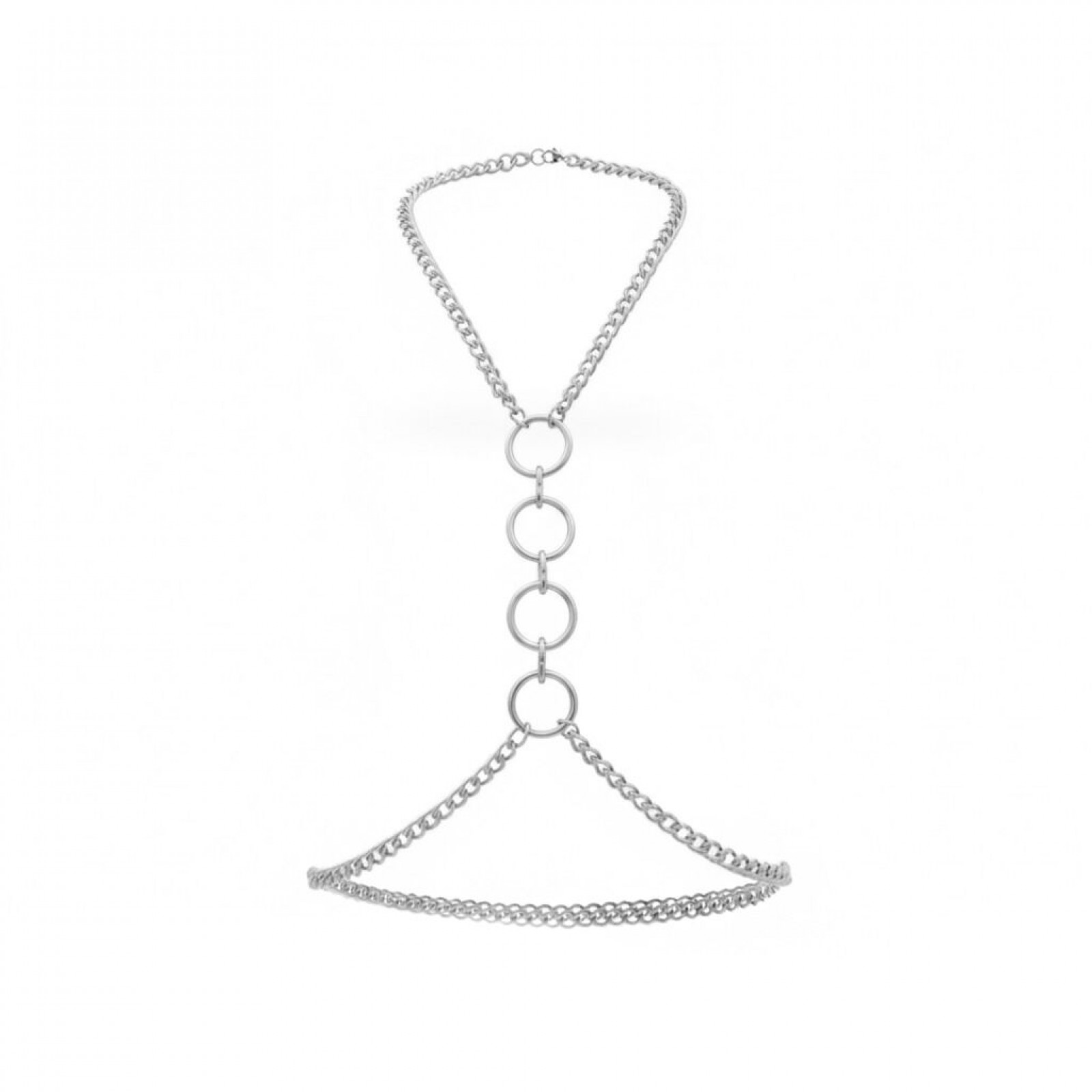 Металева портупея Art of Sex - Mango, колір срібло, XS-2XL