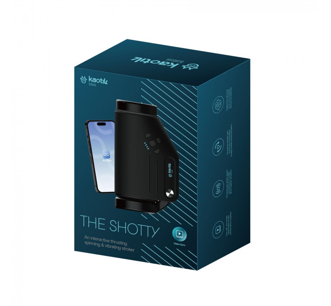 Смарт-мастурбатор Kaotik Labs The Shotty, режим edging, вібрація, обертання та імітація фрикцій