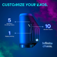 Смарт-мастурбатор Kaotik Labs The Shotty, режим edging, вибрация, вращение и имитация фрикций — Просмотреть изображение 12