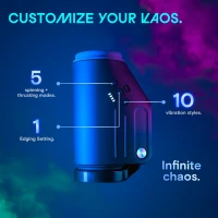 Смарт-мастурбатор Kaotik Labs The Shotty, режим edging, вібрація, обертання та імітація фрикцій — Переглянути зображення 12
