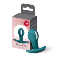 Анальна пробка Fun Factory B BALLS UNO Bottle Green, рухома кулька всередині — Переглянути зображення 6