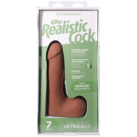 Фалоімітатор Doc Johnson The Realistic Cock ULTRASKYN - 7 Inch with Balls Caramel — Переглянути зображення 10