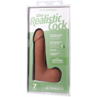 Фалоімітатор Doc Johnson The Realistic Cock ULTRASKYN - 7 Inch with Balls Caramel — Переглянути зображення 9