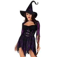 Костюм відьми Leg Avenue Mystical Witch M, сукня, капелюх — Переглянути зображення 1