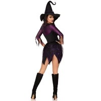 Костюм відьми Leg Avenue Mystical Witch M, сукня, капелюх — Переглянути зображення 8