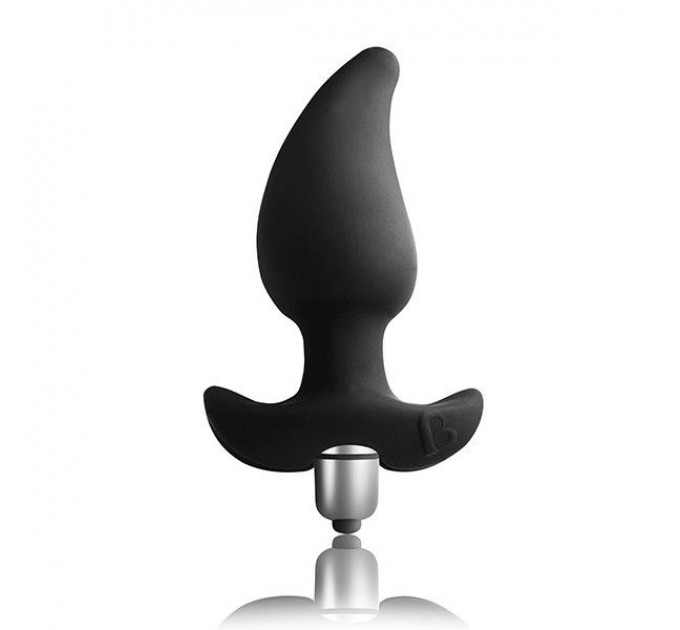 Анальний вібростимулятор Rocks Off Butt Quiver Black, стимуляція простати, макс. діаметр 4,3 см