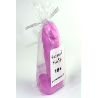 Крафтовое мыло-член с присоской Чистий Кайф Violet size L натуральное