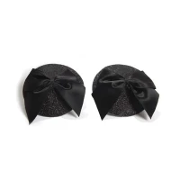 Пестіс Bijoux Indiscrets Burlesque pasties GLITTER and BOW — Переглянути зображення 2